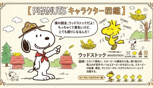 ウッドストック（Woodstock）～スヌーピーの大親友・黄色い小鳥～【キャラクター図鑑】