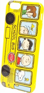 スヌーピーiPhoneケーススクールバス1-1