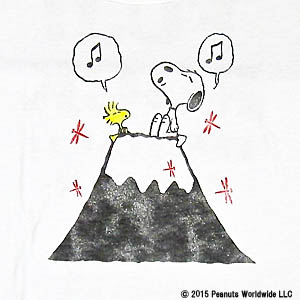 スヌーピーフジロックコラボTシャツ富士山3
