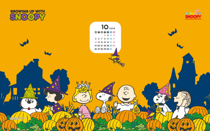 スヌーピーの2015年10月無料壁紙 ハロウィン Peanuts65周年の秋 スヌーピー大好き女子が集めたスヌーピー最新情報お届けするよ