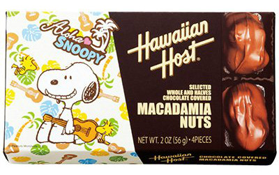 スヌーピーのマカダミアナッツチョコレート♪ハワイアンホーストとコラボ！