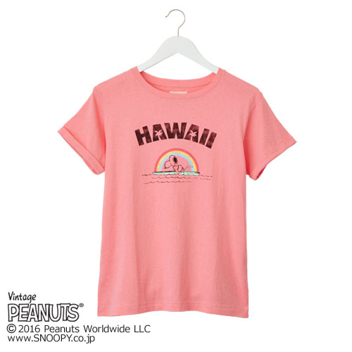 スヌーピーがハワイでバカンス中のTシャツ♡プラザで発売中✿