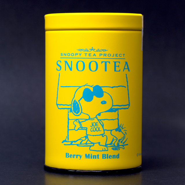 スヌーピー紅茶スヌーティー2016ベリーミントブレンド黄色い缶ジョークール1