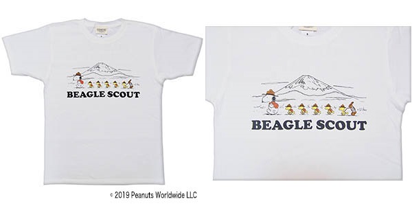 フジロックスヌーピーコラボTシャツ♪スヌーピーがウッドストックを引き連れているよ☆