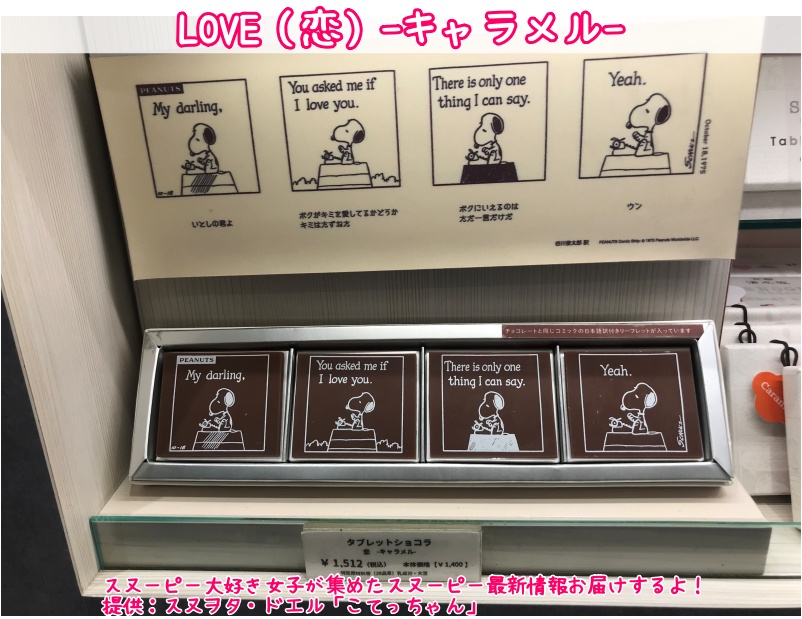 スヌーピーショコラ京都清水坂店チョコレート4テーマ6種類コミック柄31