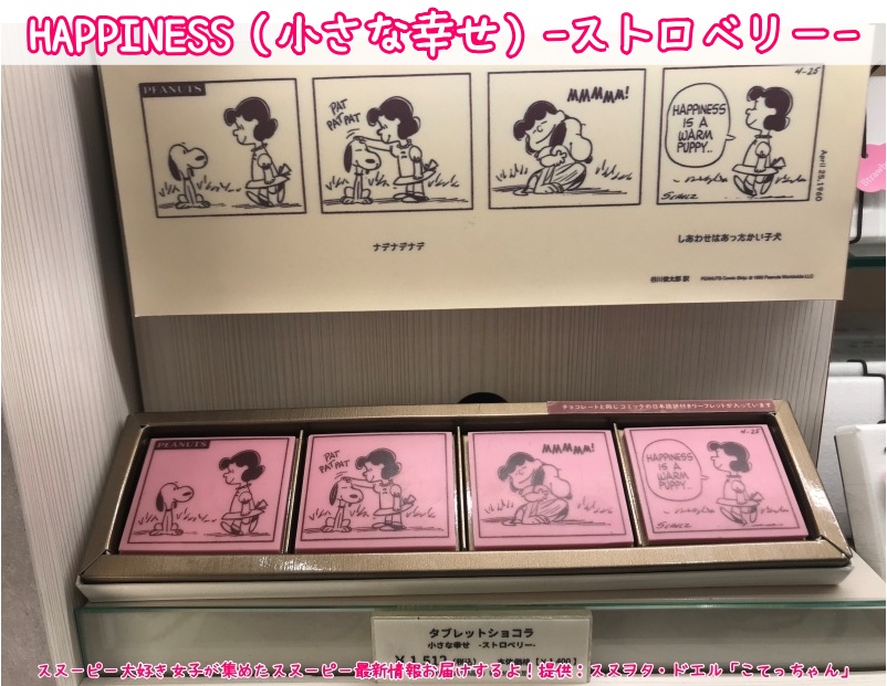 スヌーピーショコラ京都清水坂店チョコレート4テーマ6種類コミック柄46