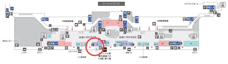 スヌーピーグッズ売り場販売店羽田空港第1第2ターミナルフロアマップ3