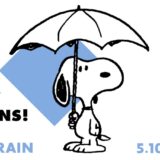 スヌーピー季節を楽しむミュージアムハッピーレイン梅雨傘さしている1