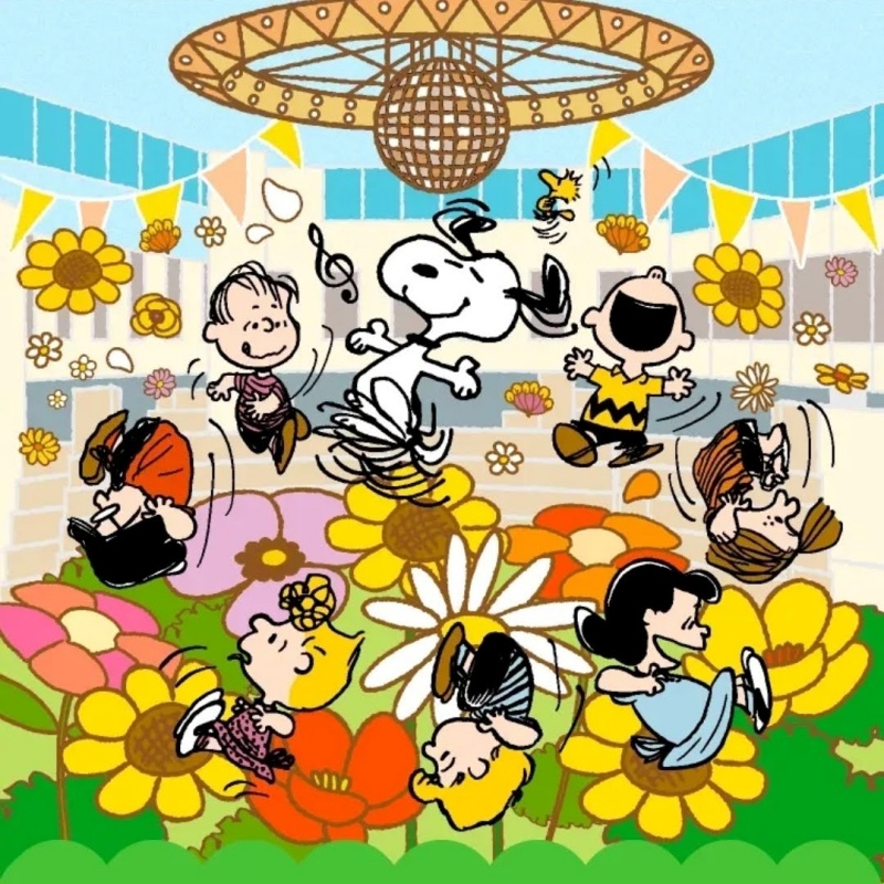 うめだスヌーピーフェスティバル2025イラストフラワーパーク花柄かわいい