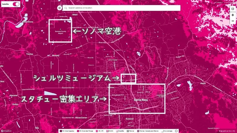 スヌーピーアメリカSIMネットWIFIサンタローザTモバイル
