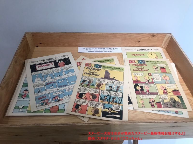 スヌーピーミュージアムの写真撮影の小道具