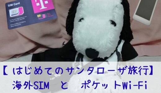 はじめてのサンタローザ旅行には、どっち？海外SIMとポケットWi-Fiを比較したよ。