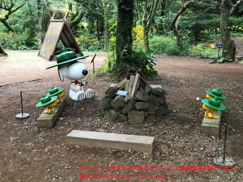 スヌーピーガーデン・ビーグルスカウトキャンプとマシュマロ