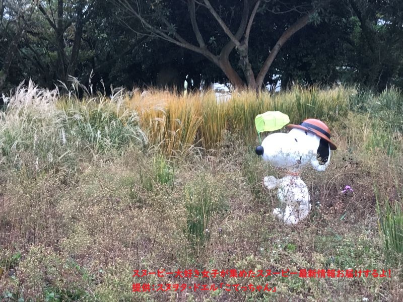 スヌーピーガーデン・スヌーピーと虫取り網