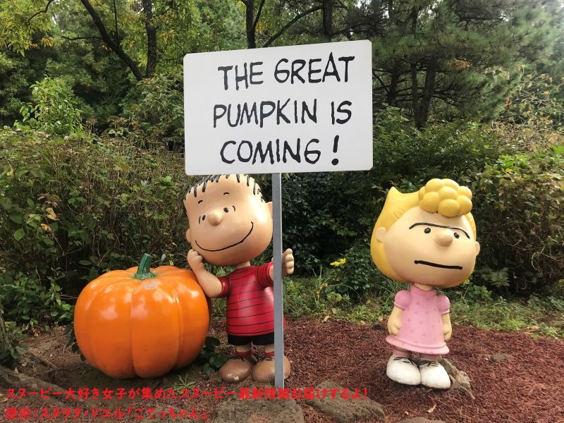 スヌーピーガーデン・ライナスとサリーとかぼちゃ