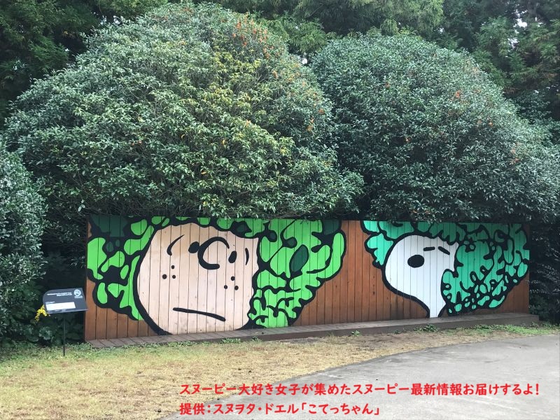スヌーピーガーデン・アフロとスヌーピーウォール