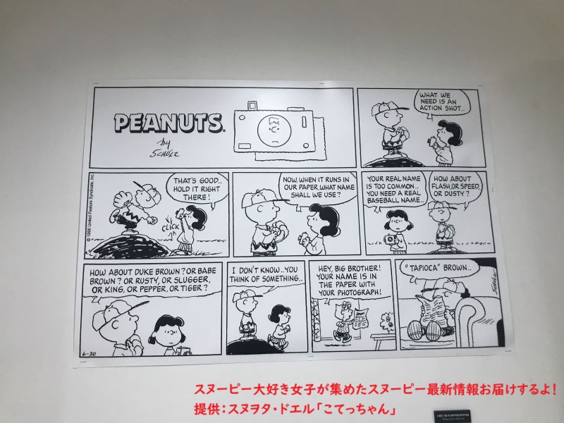 スヌーピーガーデン・ガーデニングスクール・ルーシーのフォトスタジオのコミック